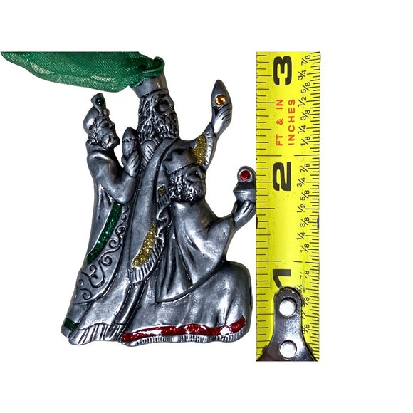 Gloria Duchin Pewter Crystal Wisemen Christmas Ornament 2006 - Picture 6 of 6